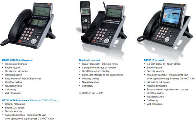 NEC SV8300 IP Handsets