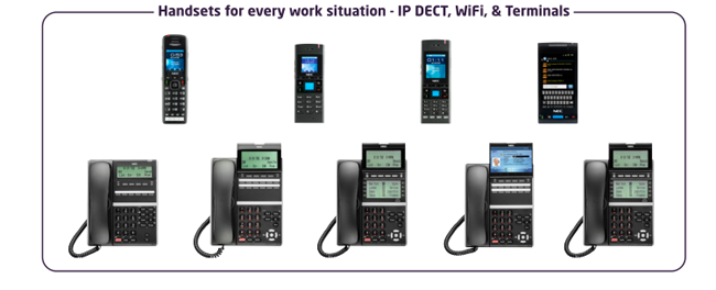 NEC SV9300 IPDECT Wifi Desktop Terminals and Phones